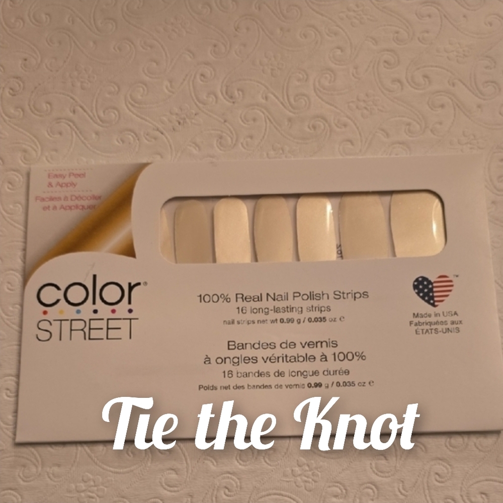 Color Street Retired "Tie the Knot" Bridal Nail Strips - NWT